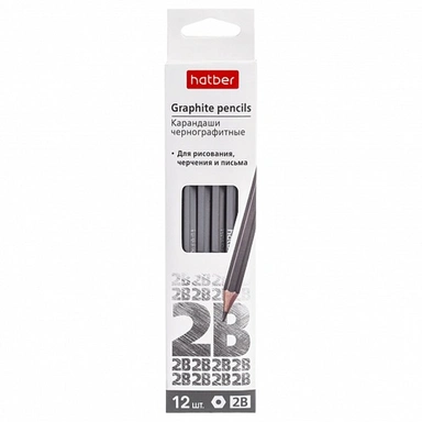Карандаш чернографитный Perfect 2B BL_074190 Hatber