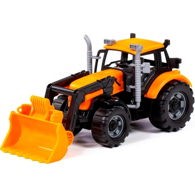 Погрузчик Прогресс инерционный оранжевый в коробке 91802 П-Е /12/