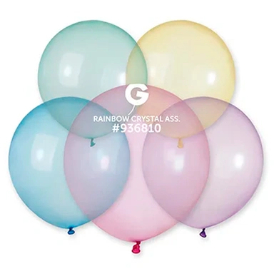 Шар 18 Кристалл ассорти RAINBOW  25шт / цена за упак/ 1101-0541