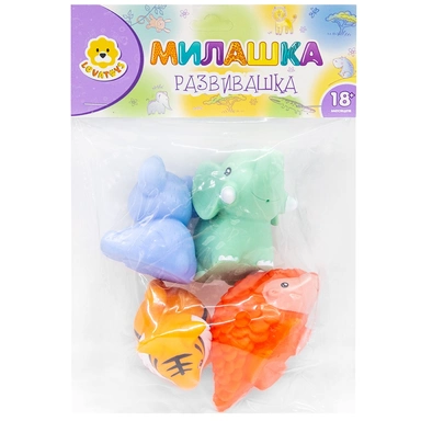 Набор резиновых игрушек для купания Levatoys 100-BYSDK в пак.