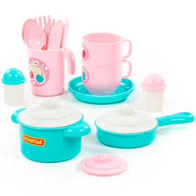 Набор посуды Хозяюшка на 2 персоны 18 эл. в сетке 80127 П-Е